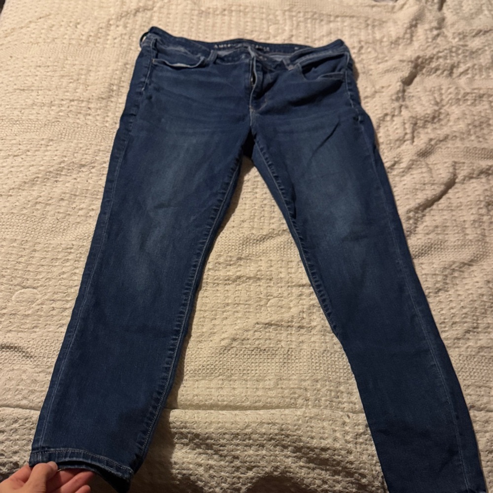 American Eagle Outfitters Dark Blue Skinny Jeans